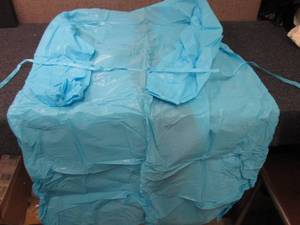 Case of 80(8-10pks)Blue PEVA Dispos...