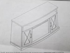 ameriwood fireplace console open bo...