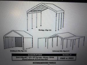 shelterlogic max AP 10 foot x 20 fo...
