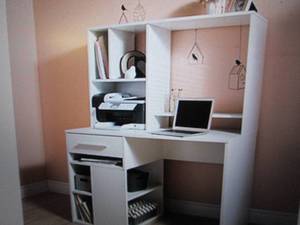 annexe office computer desk white l...