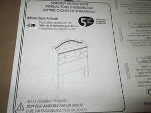 south shore twin bookcase headboard...