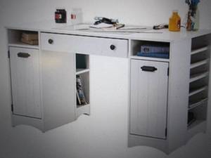 south shore crafting table open box...