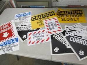 lot of signs ...