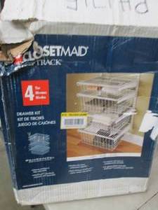 closetmaid 4 tier shelf track ...