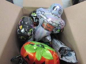 box of halloween balloons ...