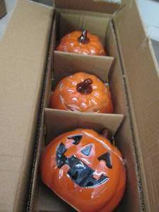case of 3 pumpkin treat jars ...