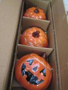 case of 3 pumpkin treat jars ...