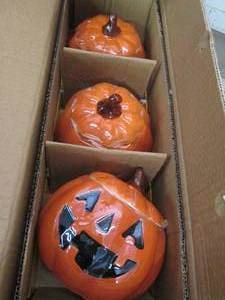 case of 3 pumpkin treat jars ...