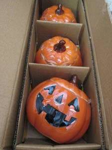 case of 3 pumpkin treat jars ...