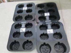 4 halloween cast aluminum bakeware ...