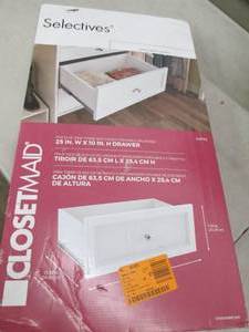 selectives 25 inch x 10 inch drawer...