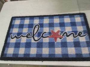 rubber welcome mat 18 inch x 30 inc...