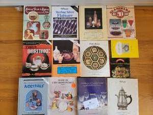 Awesome Collectors Books on Sterling Silver Flatware,Taylor & Knowles China, Roseville Pottery, Collectible Glassware,The Smithsonian Porcelain,& More