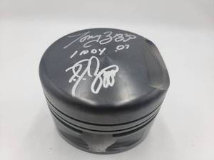 Rare Autographed Piston by Renowned Race Car Driver Tony Zizzo