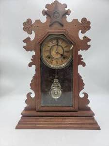 Antique 1880s Early American Gingerbread Clock works