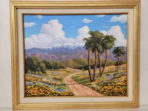 Beautiful Original Signed Framed Acrylic Painting by Renowned Artist H. Scott