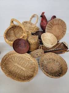 Gorgeous Huge Basket Collection- 12 Assorted Baskets