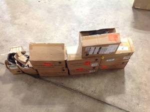 9 boxes of Husky 5 in. Black PP Caster Kit for Ready-to-Assemble Steel Garage Base Cabinets review all pictures