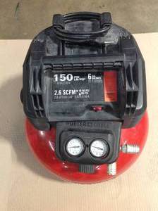 Porter-Cable 6 Gal. Portable Electric Air Compressor used in working condition