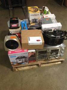 Lot o assorted Kitchen Housewares supplies (crockpots, slow cookers and pressure cookers) Open Box Customer Returns see pictures