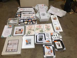 Lot of assorted wall frames and home decor review all pictures