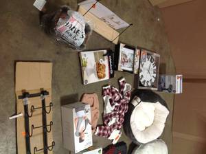 Lot of pet beds and other home accesseries please review pictures
