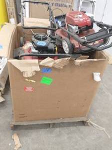 PALLET OF LAWN MOWERS  SEE PICTURES