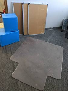 Desk Chair Mat, (2) Empty Packing B...