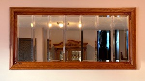 lot 101A image: Beautiful Framed Mirror with Beveled Edge