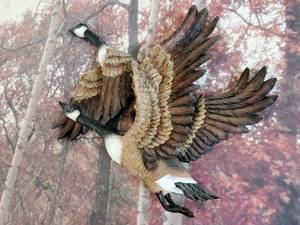 lot 30 image: Composite Geese Wall Decor
