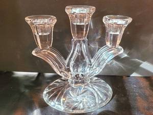 lot 130 image: Lovely Crystal Candlestick Collection