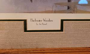 lot 168 image: Jim Hansel Print - Backwater Woodies