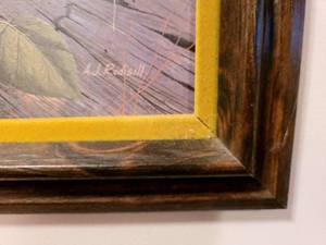 lot 238 image: Framed A.J. Rudisill Oil on Board Painting