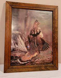 lot 240 image: Framed Poster and Signed Wooden Plaque