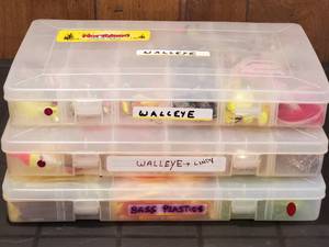 lot 38 image: (3) Fishing Tackle Cases with Contents