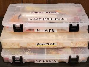 lot 44 image: (3) Fishing Tackle Cases with Contents
