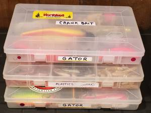 lot 54 image: (3) Fishing Tackle Cases with Contents