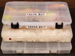 lot 75 image: (3) Fishing Tackle Cases with Contents
