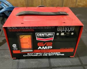 lot 98 image: Century Battery Charger and Jumper Cables Lot