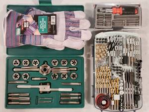 lot 211 image: Tap & Die Set with Tool Accessories Lot