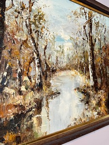 lot 167 image: Lovely Scenic Oil Painting by Unknown Artist (Signature as pictured)