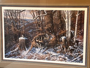 lot 179 image: Framed Michael Sieve Oak Ridge Series Print - Oak Ridge Battle