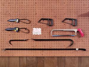 lot 96 image: Assorted Pry Bars and Saws Lot