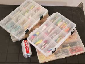 lot 275 image: (4) Assorted Fishing Tackle Storage Containers with Contents Lot