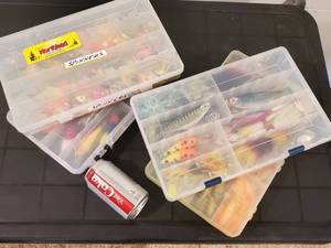 lot 276 image: (4) Assorted Fishing Tackle Storage Containers with Contents Lot