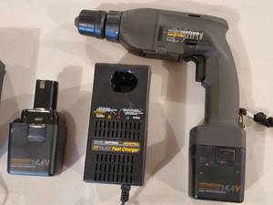 lot 224 image: Craftsman Cordless Drill with (2) Charging Stations and Batteries