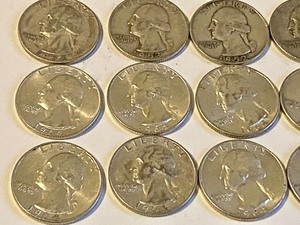 lot 308 image: (20) Silver Quarter U.S. Coins