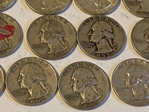 lot 309 image: (24) Silver Quarter U.S. Coins