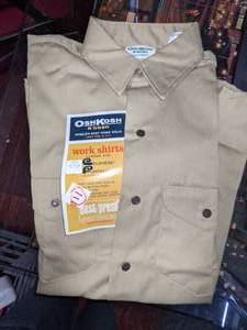 Vintage Oshkosh Work Shirt, Size 15 Regular