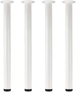 QLLY 28 inch Adjustable Tall Metal Desk Legs, Set of 4